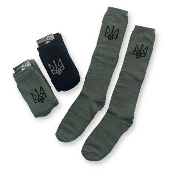 Гольфи чоловічі махрові Тризуб Style Luxe Оливковий