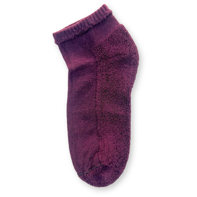 Короткі жіночі термо шкарпетки з махровою стопою Super Socks Баклажан