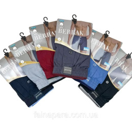 Чоловічі сімейні труси з турецької бавовни Berrak 4XL, Чорний