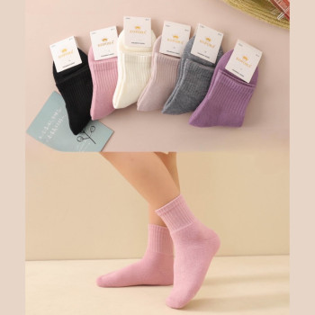 Комплект дитячих махрових шкарпеток із фіксуючою гумкою Корона 5 пар 20-25