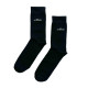Чоловічі бавовняні демісезонні шкарпетки високі Корона 12 пар (чорні) 39-42