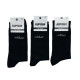 Чоловічі бавовняні демісезонні шкарпетки високі Корона 12 пар (чорні) 39-42