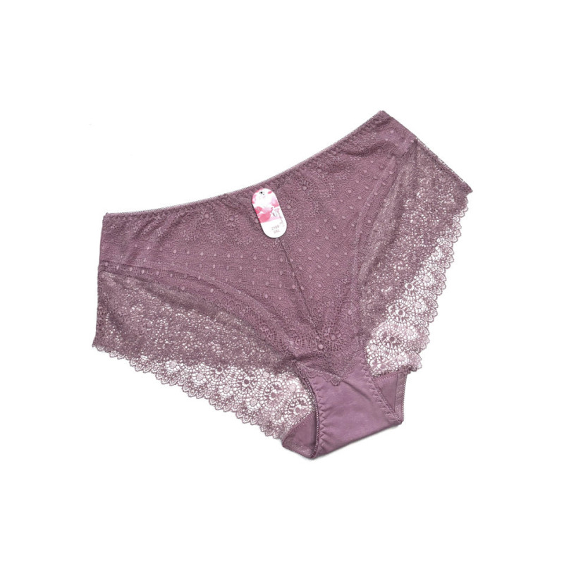 Жіночі бавовняні труси сліп з мереживом Baoyandi (великі розміри) 3XL