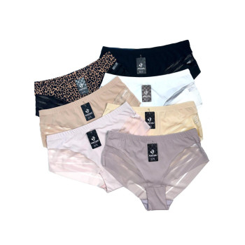 Гладкі труси сліпи з декоративною прозорою сіточкою Anttifu 2XL