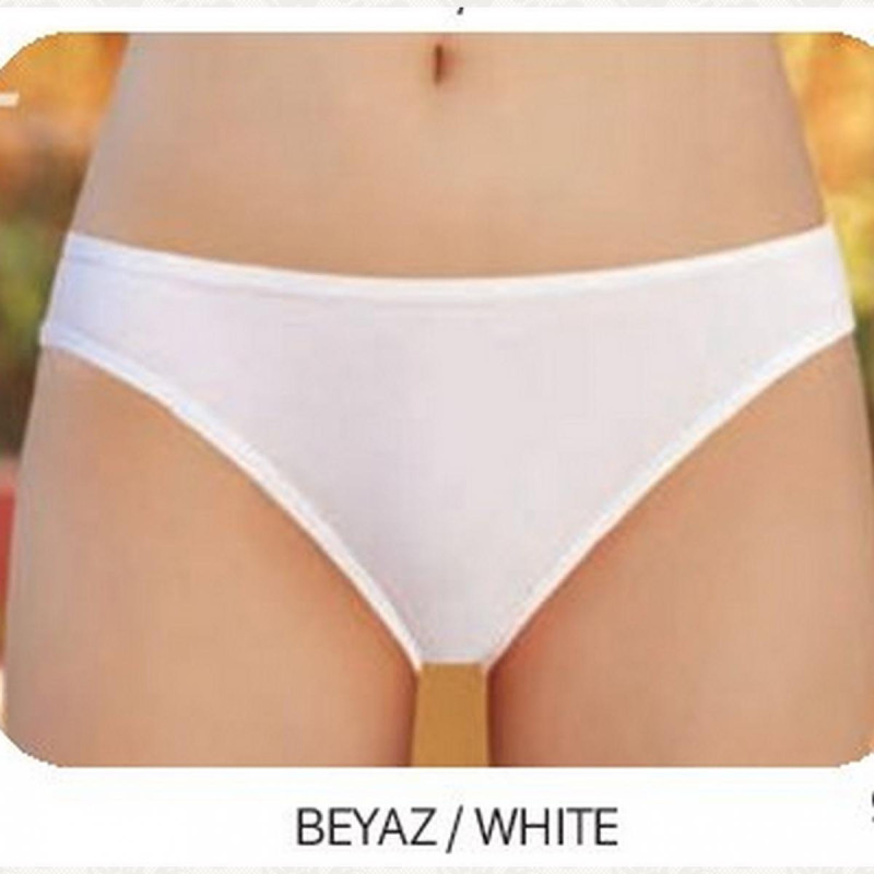 Жіночі бавовняні трусики сліп білого кольору Berrak Турція M