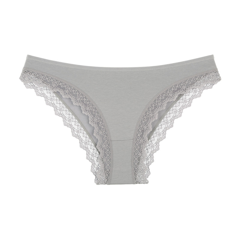 Труси сліпи жіночі однотонні з мереживом Donella S