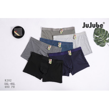 Чоловічі однотонні боксери батал Jujube 5XL