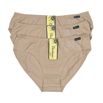 Жіночі бавовняні труси сліпи Beisdanna (бежевий) XL