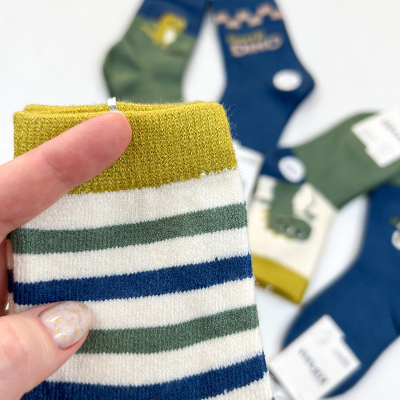 Кашемірові дитячі шкарпетки з динозаврами Корона 2-4