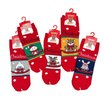 Дитячі новорічні яскраві шкарпетки Nicen 1-4