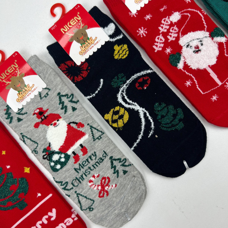 Дитячі новорічні яскраві шкарпетки Nicen 1-4