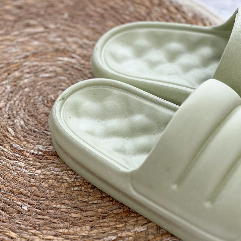 Жіночі гумові капці мʼякі підошва піна (оливковий) 37