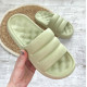 Жіночі гумові капці мʼякі підошва піна (оливковий) 37