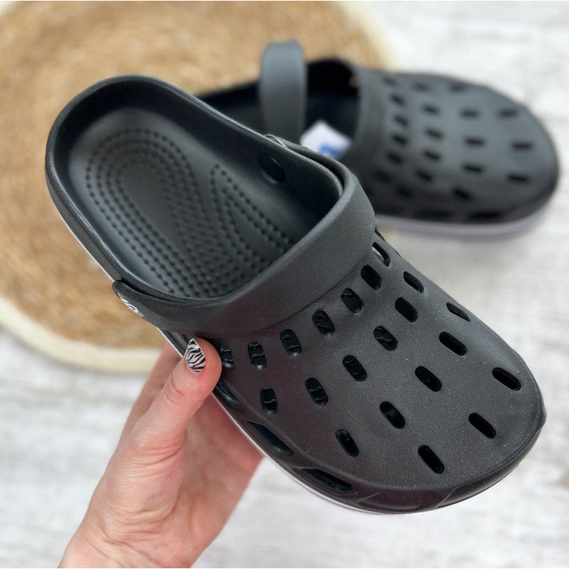 Крокси чоловічі сабо підошва піна (чорний) 41