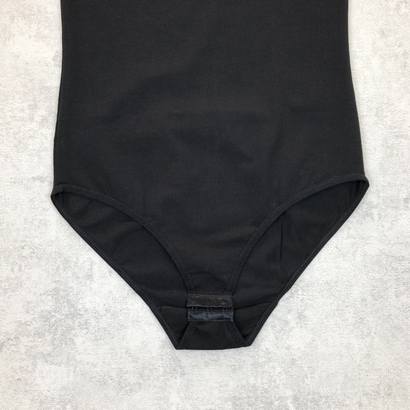 Чорний боді жіночий на широких бретелях (бавовна) Berrak Туреччина S