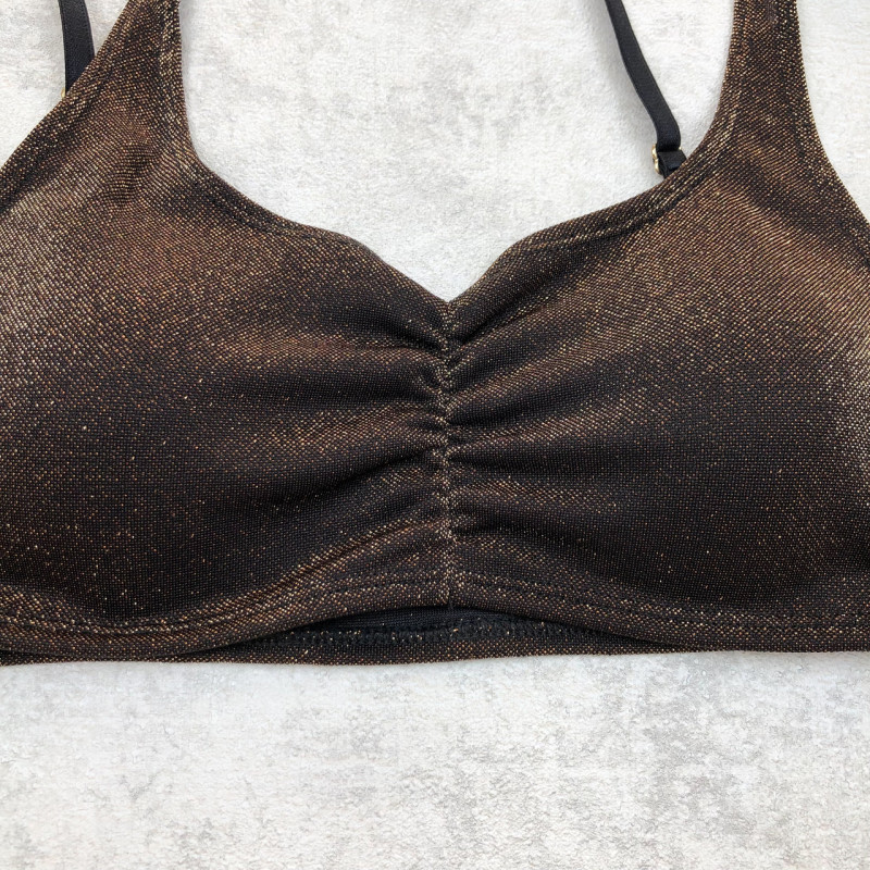 Топ жіночий на тонких бретелях з люрексом Berrak Туреччина S