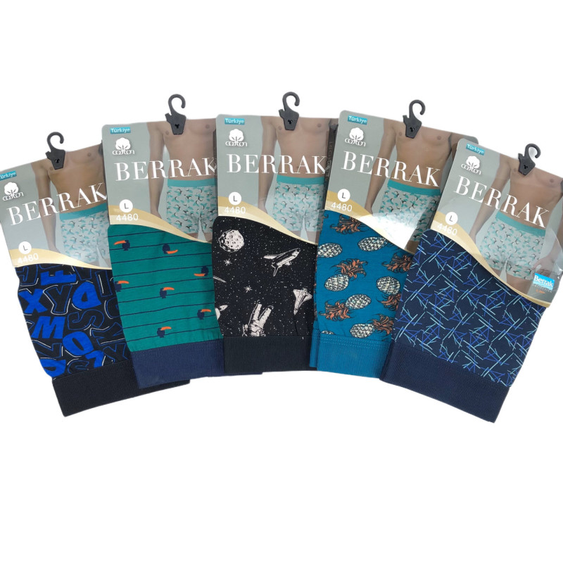 Чоловічі труси боксери з турецької бавовни Berrak S