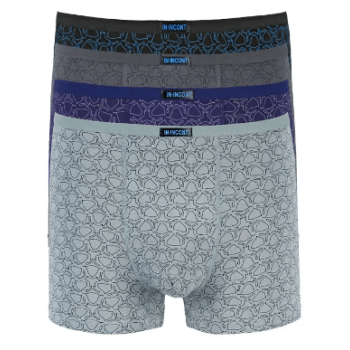 Чоловічі бамбукові труси боксери з вузькою резинкою Incont XL