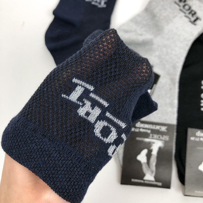 Чоловічі бавовняні середні шкарпетки з сіткою Sport Житомир 25-27