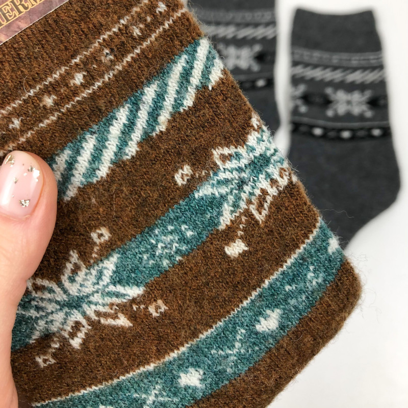 Жіночі ангорові махрові шкарпетки GNG 35-38