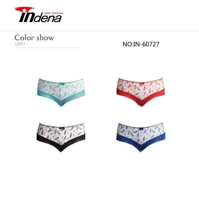 Жіночі бавовняні мереживні труси Indena S