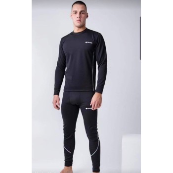 Термобілизна чорна чоловіча зимова на байці Columbia M