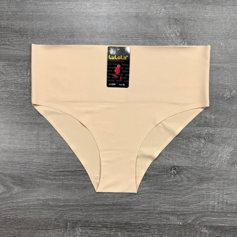 Гладкі безшовні трусики сліпи з утяжкою (висока посадка) LuLoLa XL