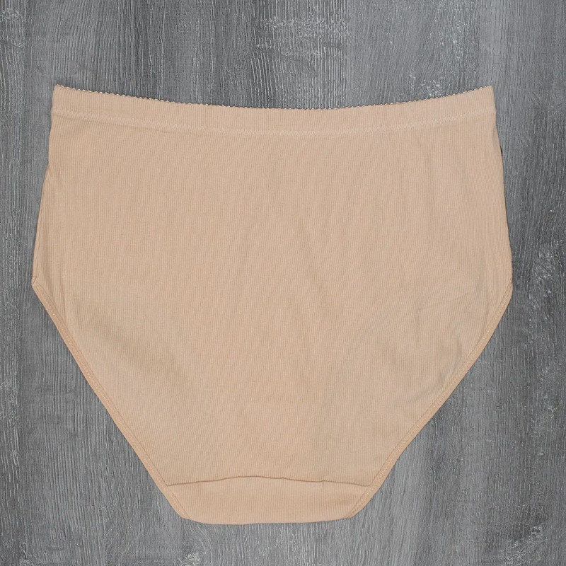 Жіночі бавовняні труси сліпи в рубчик (великі розміри) 10XL