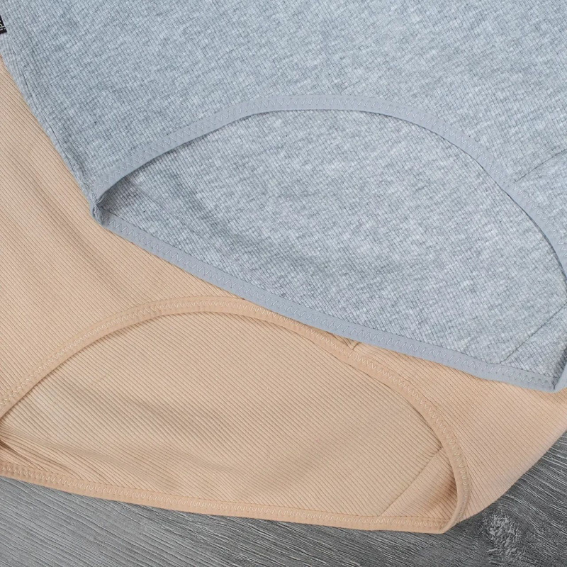 Жіночі бавовняні труси сліпи в рубчик (великі розміри) 11XL