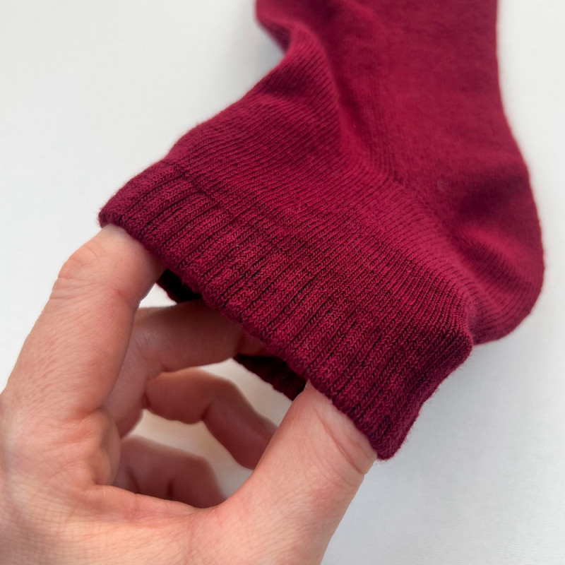 Короткі жіночі термошкарпетки з махровою стопою Super Socks Вишневий