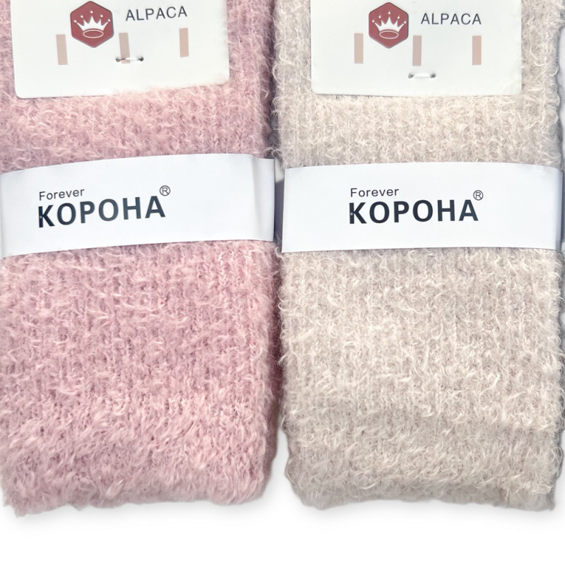 М'які теплі жіночі шкарпетки з вовни альпаки Корона