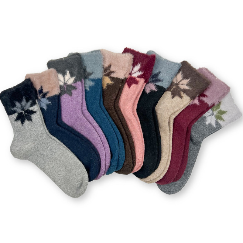 Жіночі махрові шкарпетки з верблюжої вовни