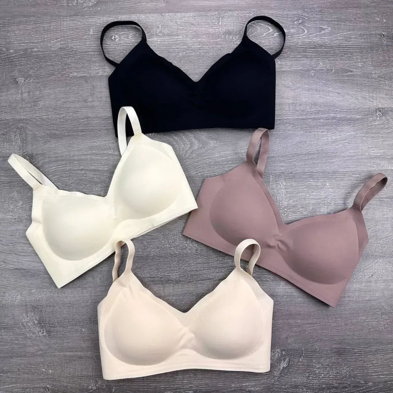 Безшовний бюстгальтер-топ без кісточок Beisdanna 2XL, Бежевий