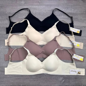 Безшовний бюстгальтер-топ без кісточок Beisdanna 2XL, Молочний