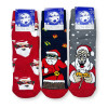 Чоловічі новорічні махрові шкарпетки Санта подарунки Style Luxe
