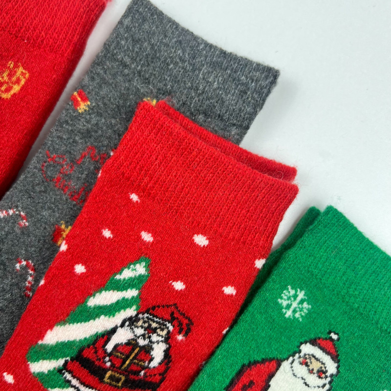 Чоловічі махрові шерстяні чоловічі новорічні шкарпетки Корона