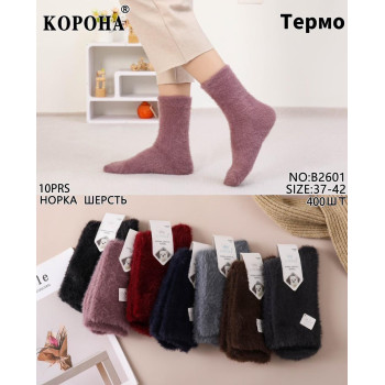Жіночі норкові однотонні термо шкарпетки Корона