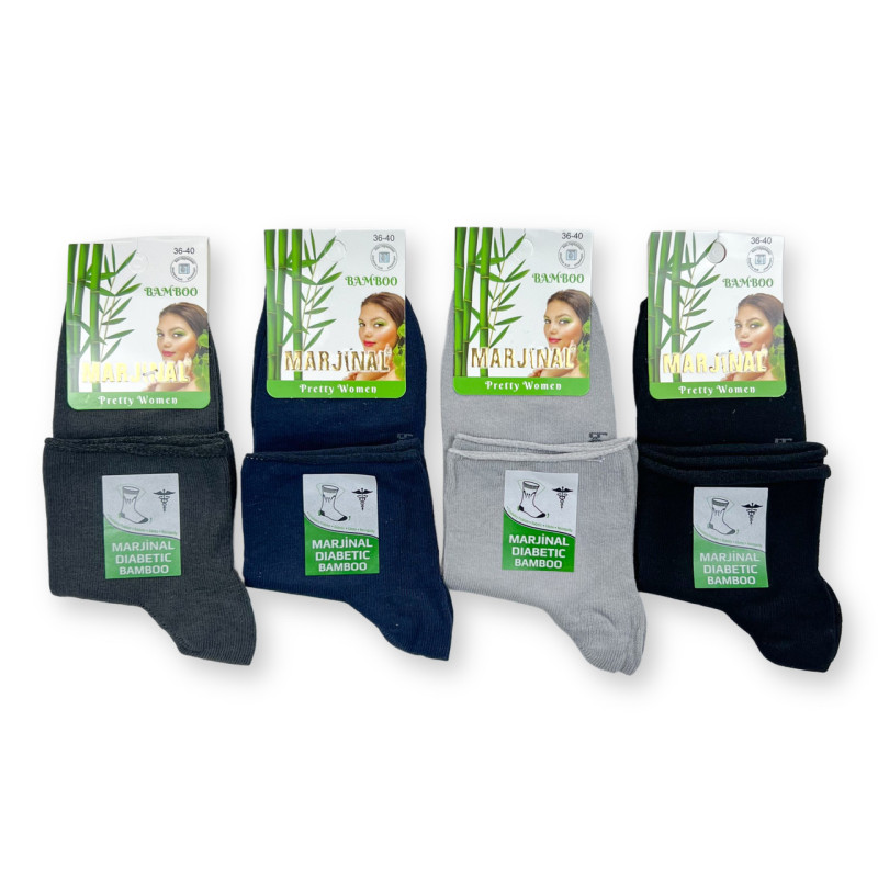 Медичні бамбукові жіночі шкарпетки без гумки Marjinal Туреччина