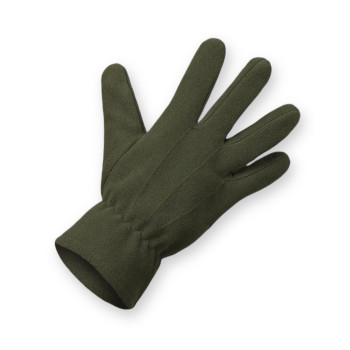 Чоловічі флісові зимові теплі перчатки оливкового кольору Польща