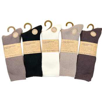 Шкарпетки жіночі кашемірові високі ароматизовані Ластівка молочні