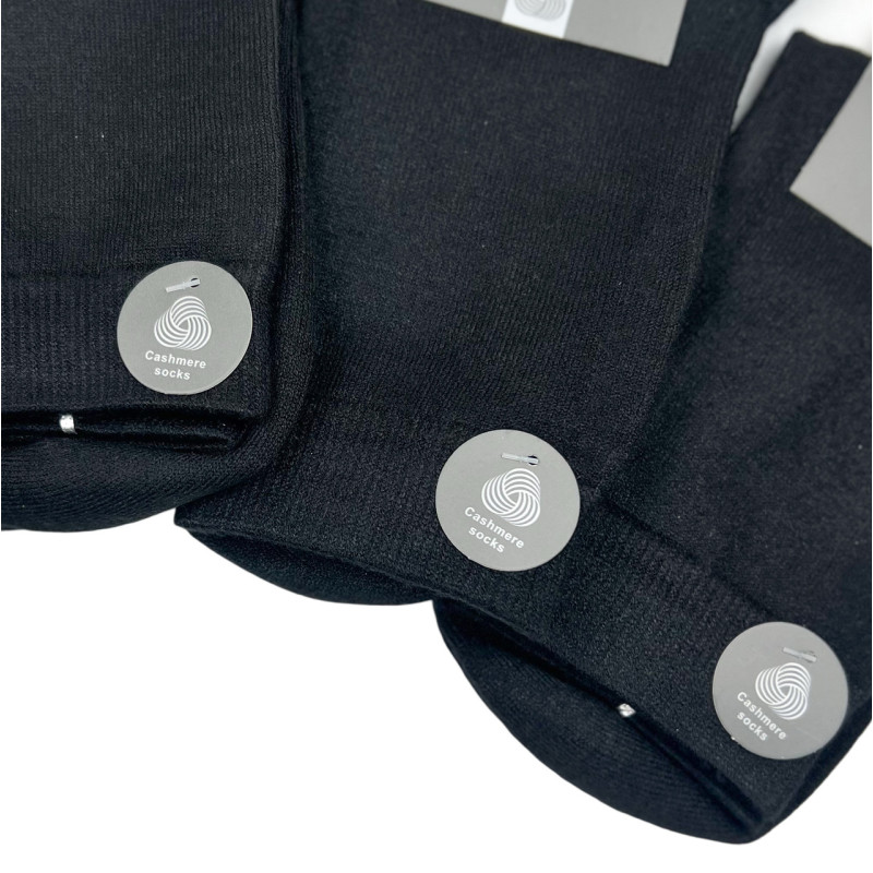 Набір чоловічих кашемірових шкарпеток чорні (5 пар в наборі) Coalo Socks