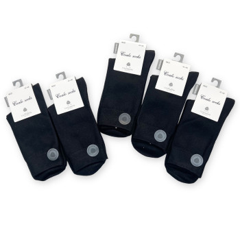 Набір чоловічих кашемірових шкарпеток чорні (5 пар в наборі) Coalo Socks