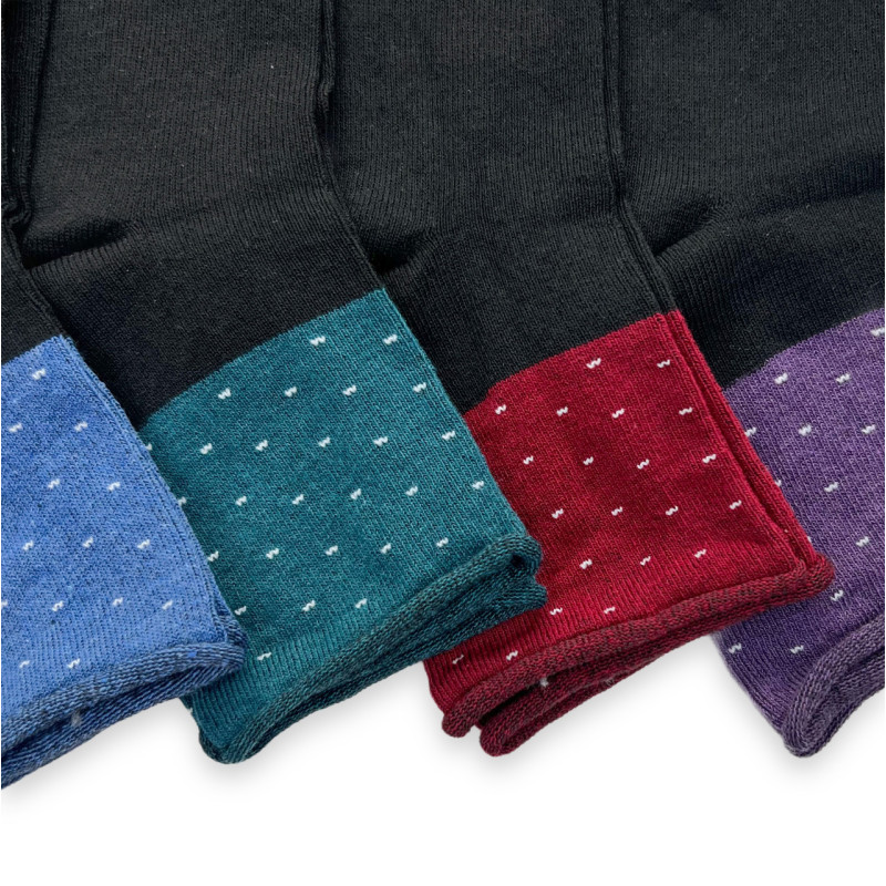 Медичні жіночі шкарпетки без резинки Medical Effect (горошок) 12 пар