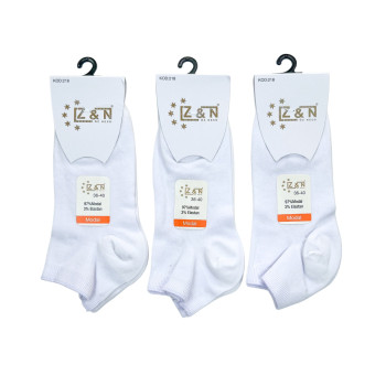 Білі жіночі короткі шкарпетки з модалу Z&N Туреччина
