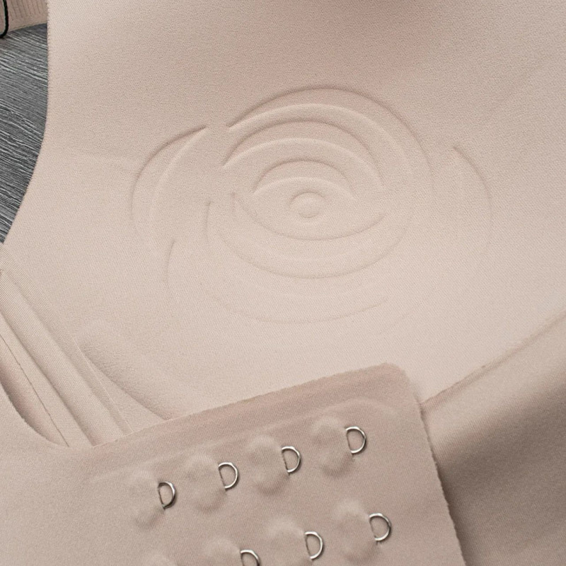 Безшовний бюстгальтер-топ з широким поясом та застібкою на спинці XL, Чорний