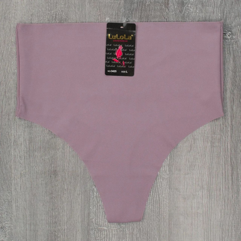 Гладкі безшовні трусики стрінги з утяжкою (висока посадка) LuLoLa 2XL