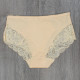 Жіночі бавовняні труси сліп з мереживом середня посадка Biweier (великі розміри) 2XL