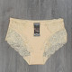 Жіночі бавовняні труси сліп з мереживом середня посадка Biweier (великі розміри) 3XL