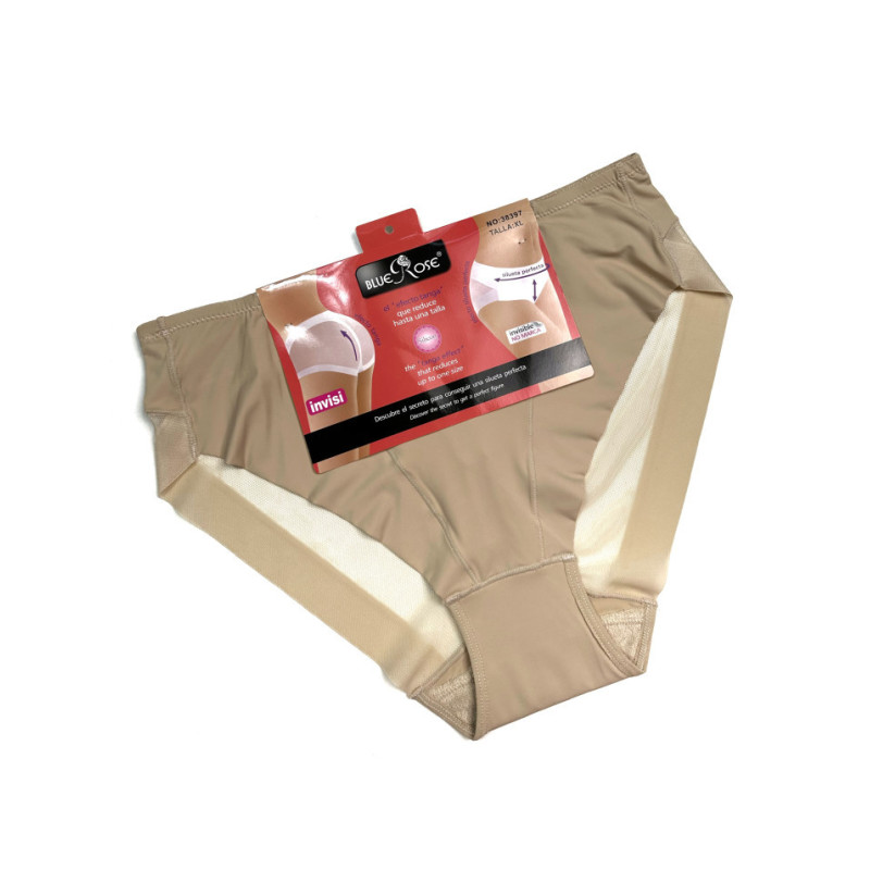 Жіночі гладкі труси сліпи з утяжкою Blue Rose M, Бежевий