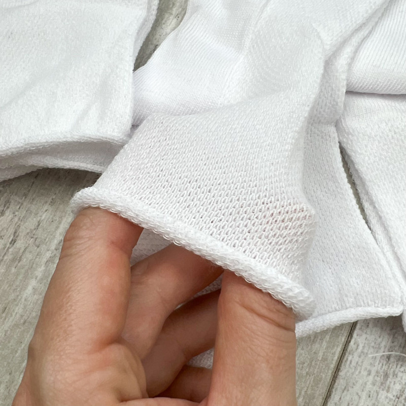 Жіночі літні шкарпетки без резинки з сіткою білі Medical Effect 12 пар